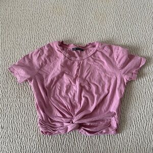5 for $20 SALE! Zara Dusty Rose Ribbed Tee